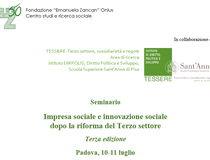 Seminario FZ Sssup Impresa sociale luglio