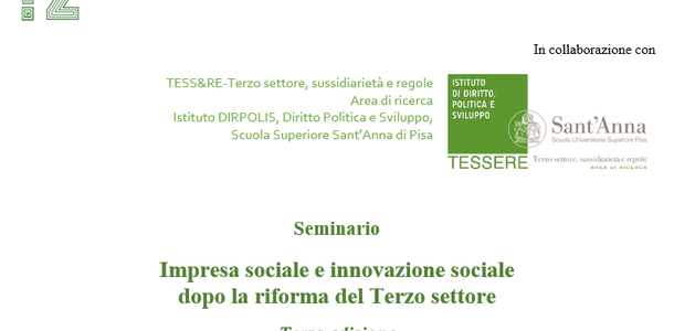 Seminario FZ Sssup Impresa sociale luglio