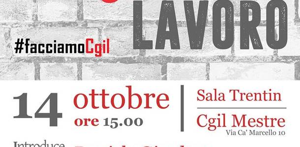 Welfare Cgil 14 ottobre